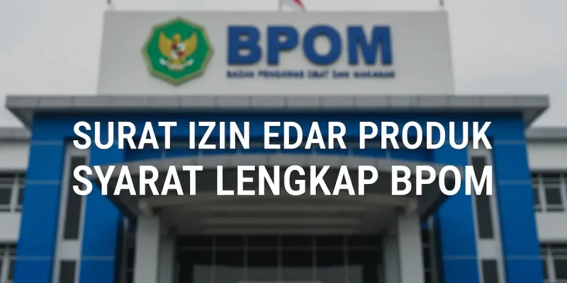 Surat Izin Edar Produk Syarat Lengkap BPOM