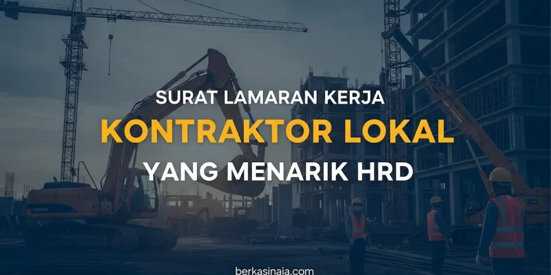 Surat Lamaran Kerja Kontraktor Lokal yang Menarik HRD