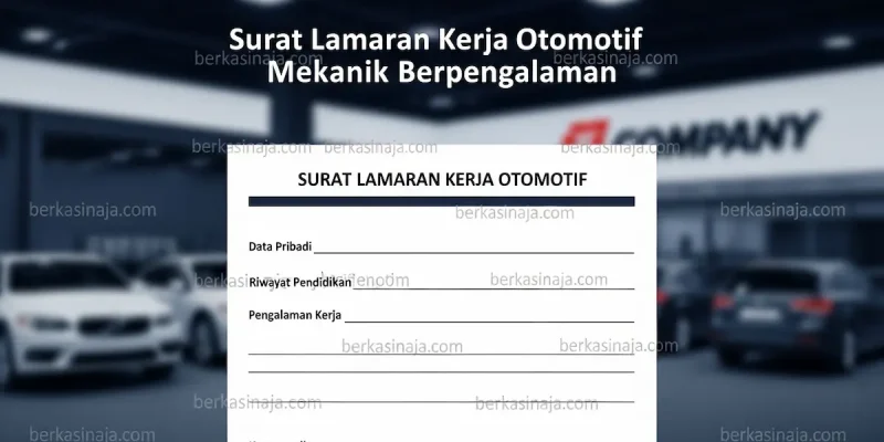 Surat Lamaran Kerja Otomotif untuk Mekanik Berpengalaman