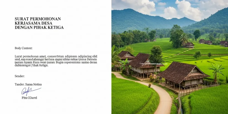 Surat Permohonan Kerjasama Desa dengan Pihak Ketiga