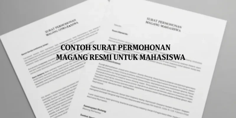 Contoh Surat Permohonan Magang Resmi untuk Mahasiswa