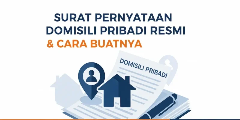 Surat Pernyataan Domisili Pribadi Resmi & Cara Buatnya