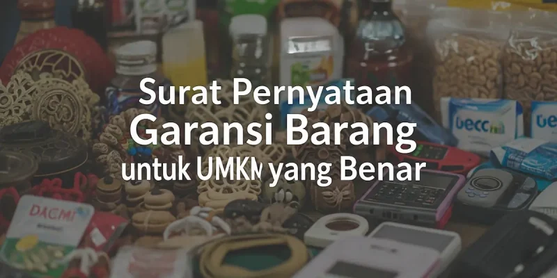 Surat Pernyataan Garansi Barang untuk UMKM yang Benar