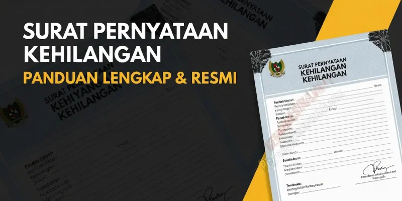 Surat Pernyataan Kehilangan Panduan Lengkap & Resmi