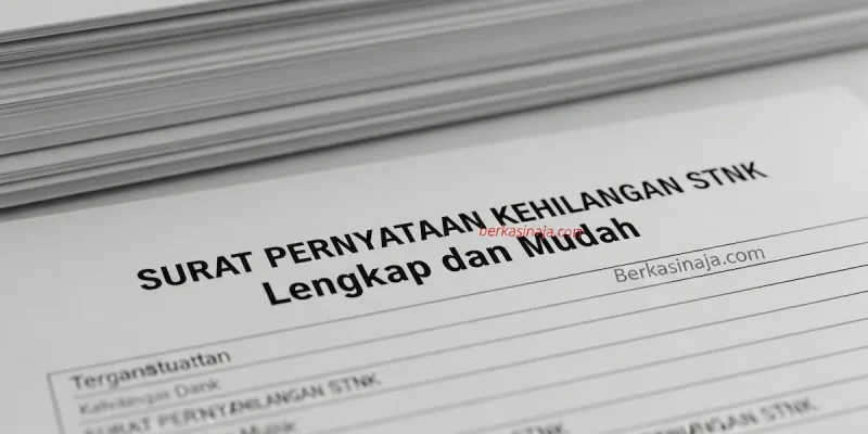 Surat Pernyataan Kehilangan STNK Lengkap dan Mudah