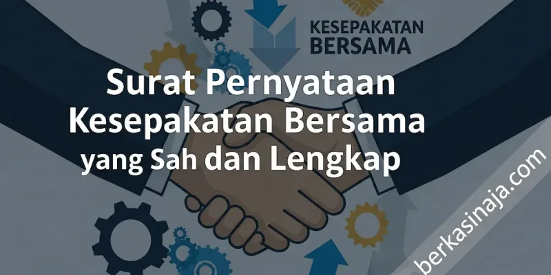 Surat Pernyataan Kesepakatan Bersama yang Sah dan Lengkap