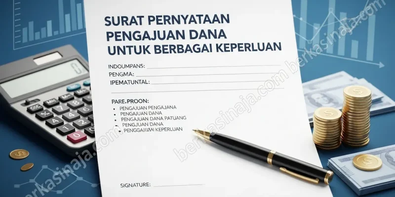 Surat Pernyataan Pengajuan Dana untuk Berbagai Keperluan