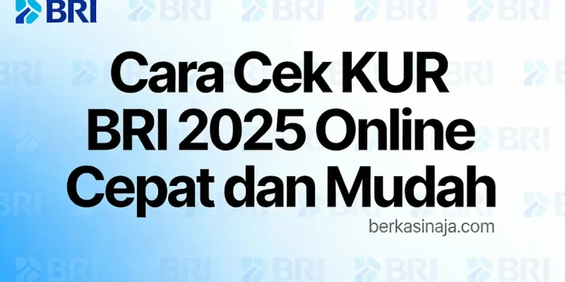 Cara Cek KUR BRI 2025 Online Cepat dan Mudah