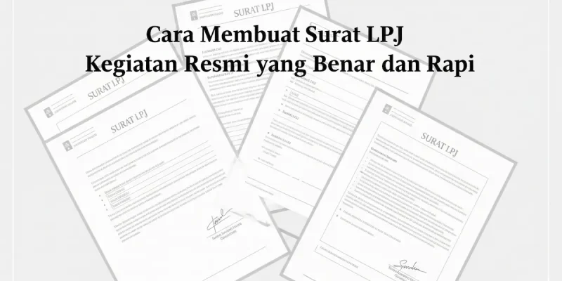 Cara Membuat Surat LPJ Kegiatan Resmi yang Benar dan Rapi