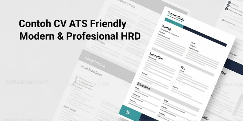 Contoh CV ATS Friendly Modern & Profesional HRD