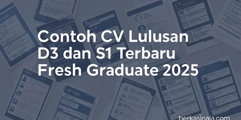 Contoh CV Lulusan D3 dan S1 Terbaru Fresh Graduate 2025
