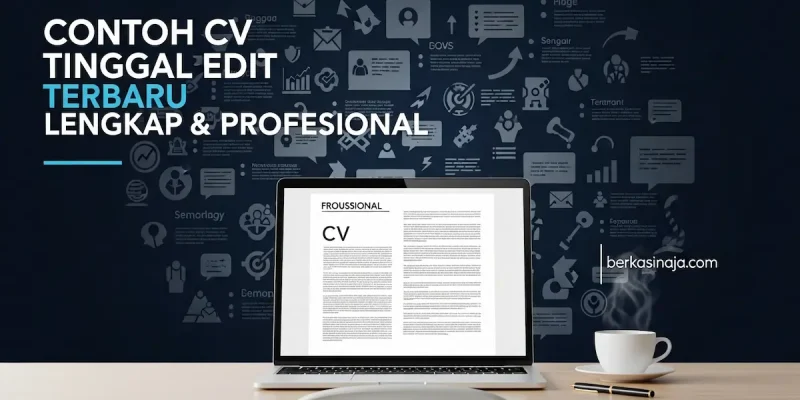 Contoh CV Tinggal Edit Terbaru Lengkap & Profesional