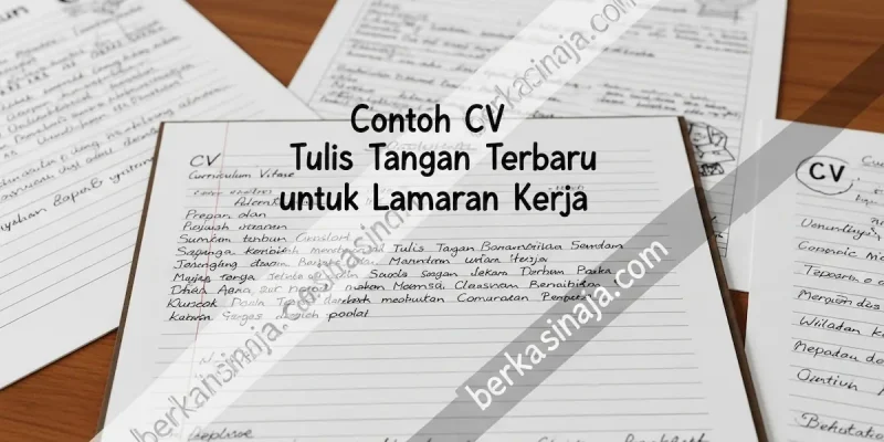 Contoh CV Tulis Tangan Terbaru untuk Lamaran Kerja