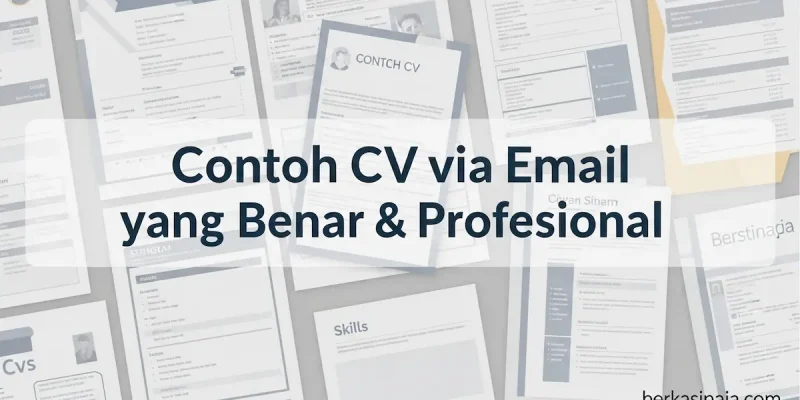 Contoh CV via Email yang Benar & Profesional