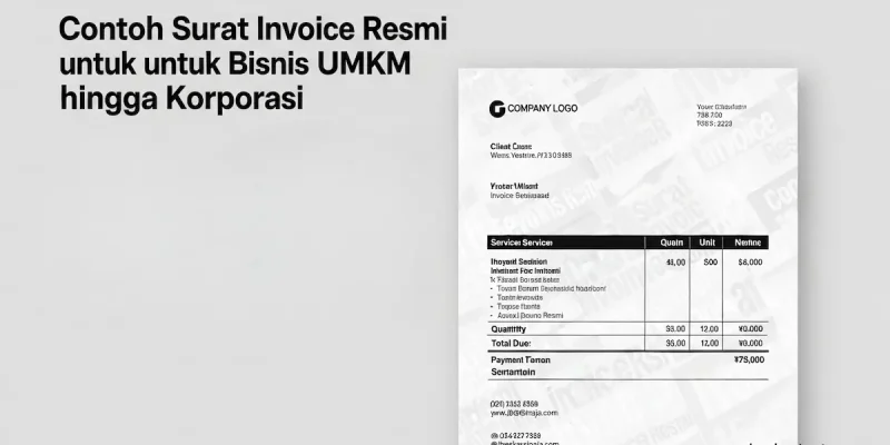 Contoh Surat Invoice Resmi untuk Bisnis UMKM hingga Korporasi