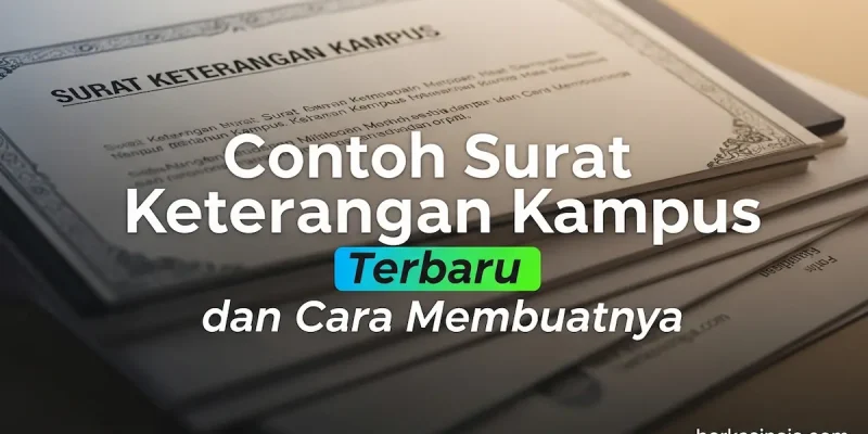Contoh Surat Keterangan Kampus Terbaru dan Cara Membuatnya
