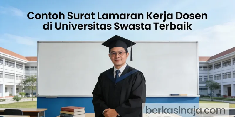 Contoh Surat Lamaran Dosen di Universitas Swasta Terbaik