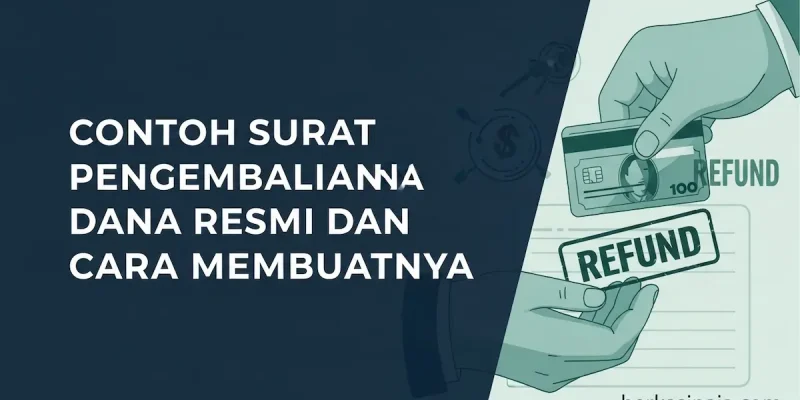 Contoh Surat Pengembalian Dana Resmi dan Cara Membuatnya