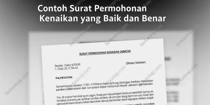 Contoh Surat Permohonan Kenaikan Jabatan yang Baik dan Benar