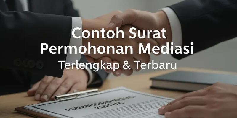 Contoh Surat Permohonan Mediasi Terlengkap & Terbaru