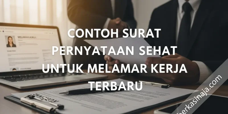 Contoh Surat Pernyataan Sehat untuk Melamar Kerja Terbaru