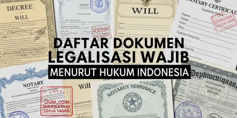 Daftar Dokumen Legalisasi Wajib Menurut Hukum Indonesia