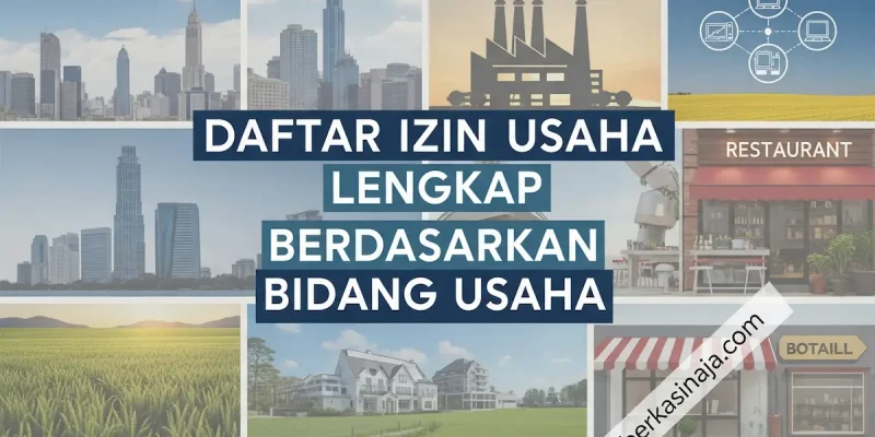 Daftar Izin Usaha Lengkap Berdasarkan Bidang Usaha