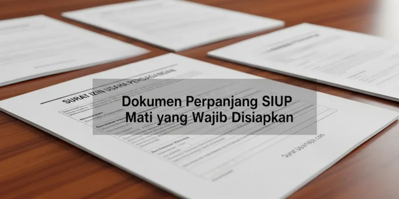 Dokumen Perpanjang SIUP Mati yang Wajib Disiapkan