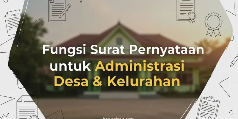 Fungsi Surat Pernyataan untuk Administrasi Desa & Kelurahan