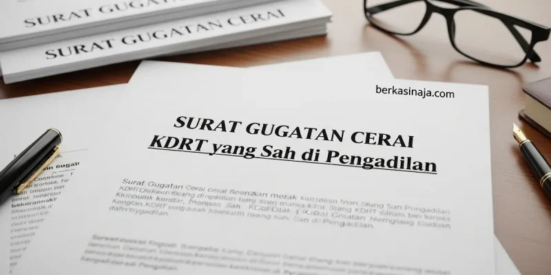 Surat Gugatan Cerai KDRT yang Sah di Pengadilan