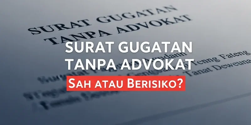 Surat Gugatan Tanpa Advokat Sah atau Berisiko