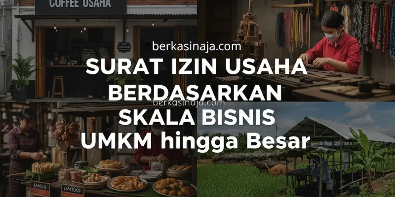 Surat Izin Usaha Berdasarkan Skala Bisnis UMKM hingga Besar