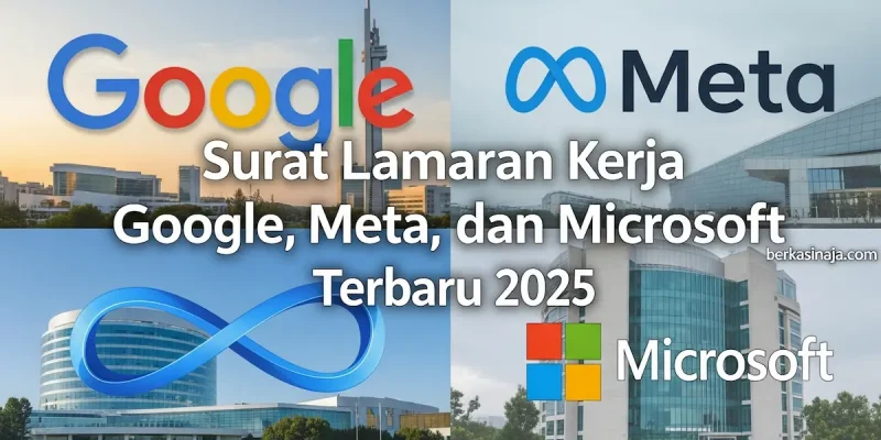 Surat Lamaran Kerja Google, Meta, dan Microsoft Terbaru 2025