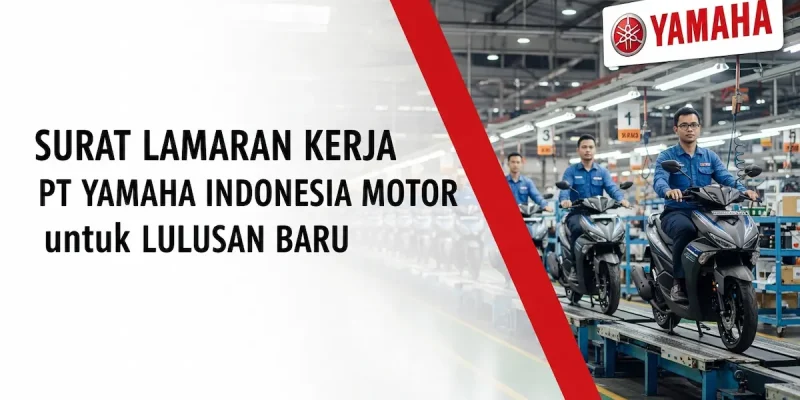 Surat Lamaran Kerja PT Yamaha Indonesia Motor untuk Lulusan Baru
