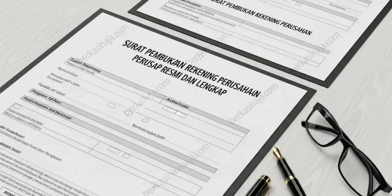 Surat Pembukaan Rekening Perusahaan Resmi dan Lengkap