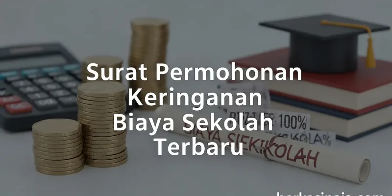 Surat Permohonan Keringanan Biaya Sekolah Terbaru
