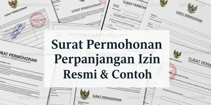 Surat Permohonan Perpanjangan Izin Resmi & Contoh