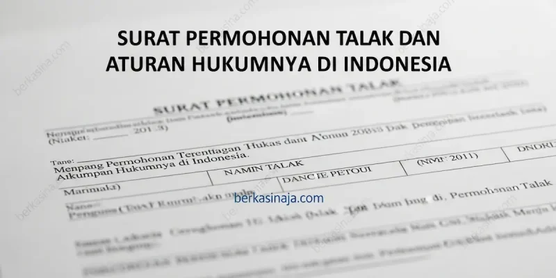 Surat Permohonan Talak dan Aturan Hukumnya di Indonesia