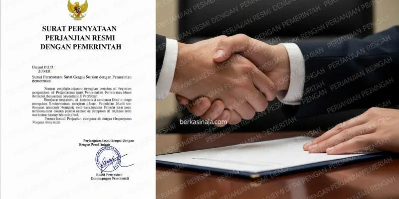 Surat Pernyataan Perjanjian Resmi dengan Pemerintah