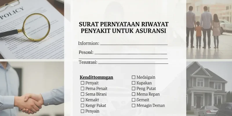 Surat Pernyataan Riwayat Penyakit untuk Asuransi