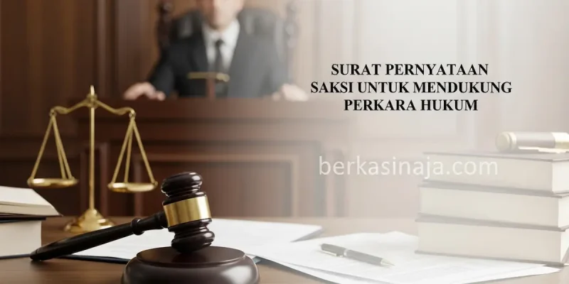 Surat Pernyataan Saksi untuk Mendukung Perkara Hukum