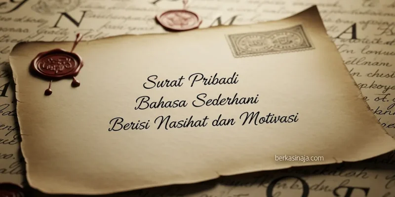 Surat Pribadi Bahasa Sederhana Berisi Nasihat dan Motivasi