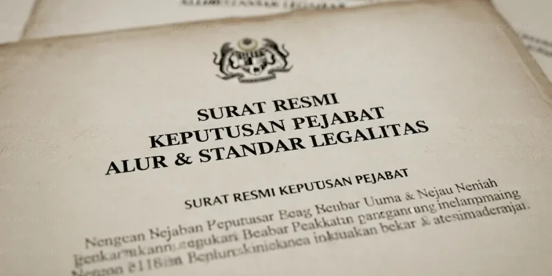 Surat Resmi Keputusan Pejabat Alur & Standar Legalitas