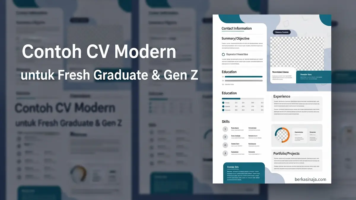 Contoh CV Modern untuk Fresh Graduate & Gen Z