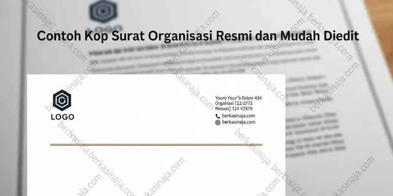 Contoh Kop Surat Organisasi Resmi dan Mudah Diedit
