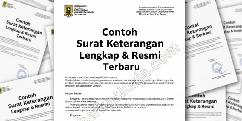 Contoh Surat Keterangan Lengkap & Resmi Terbaru