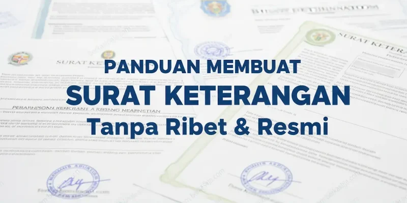 Panduan Membuat Surat Keterangan Tanpa Ribet & Resmi